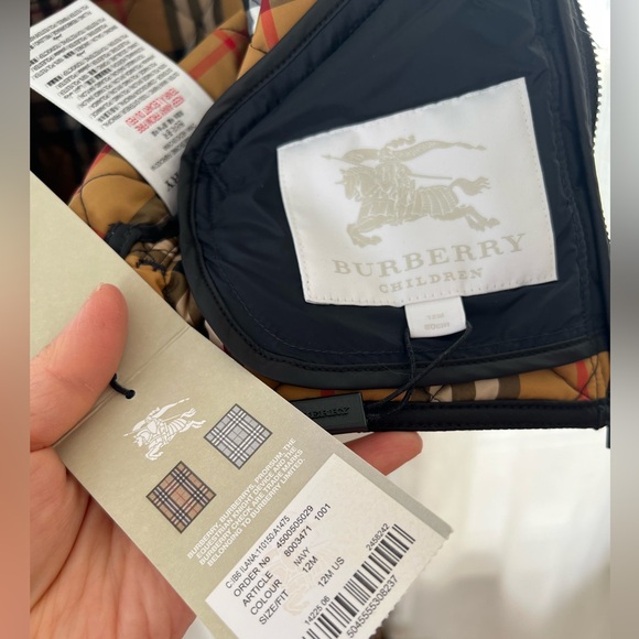 NWT Burberry kids jacket 12M - Picture 4 of 10